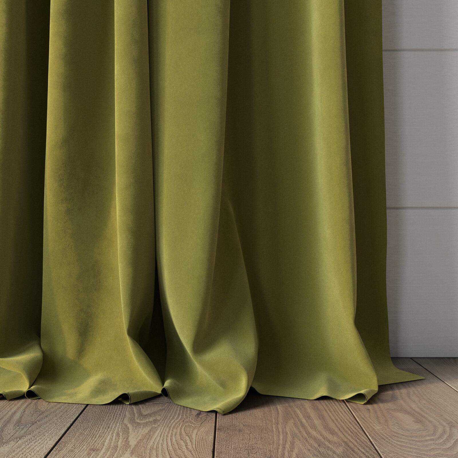 Zepel Lux Velvet Avocado 8117 | James Dunlop Textiles