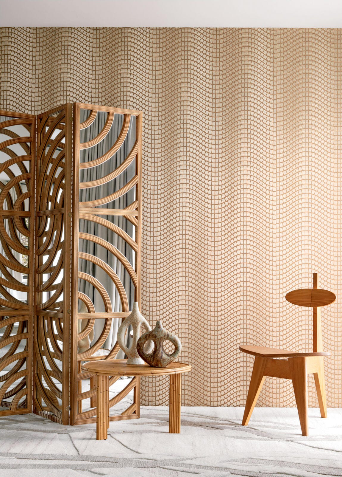 Casamance Onsen Wallpaper 7135 02 15 | James Dunlop Textiles