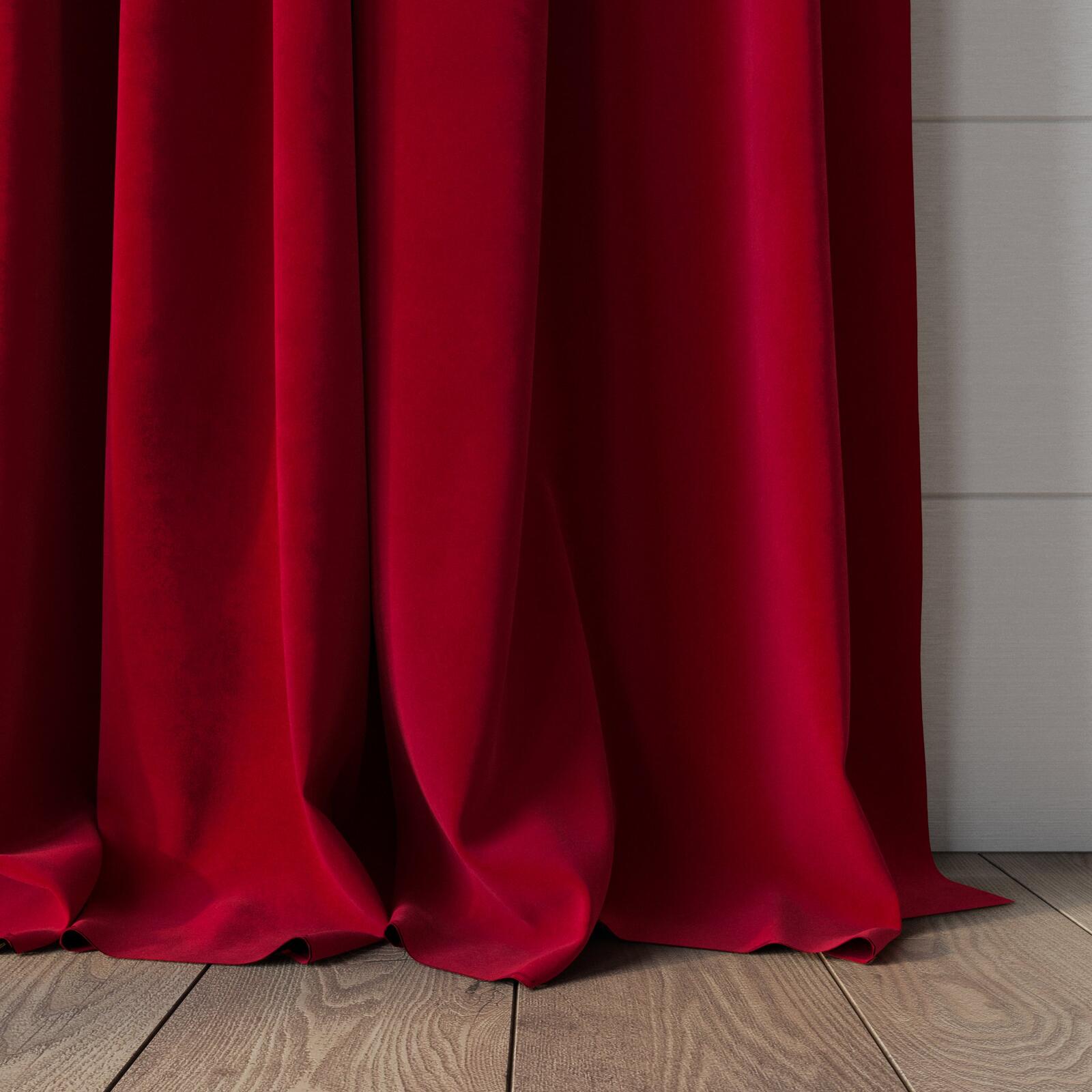 Zepel Lux Velvet Crimson 8605 | James Dunlop Textiles