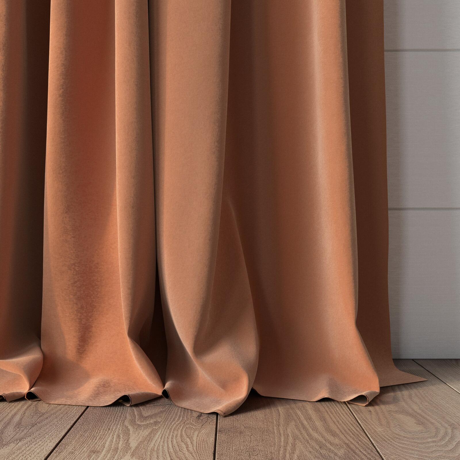 Zepel Lux Velvet Terracotta 8901 | James Dunlop Textiles