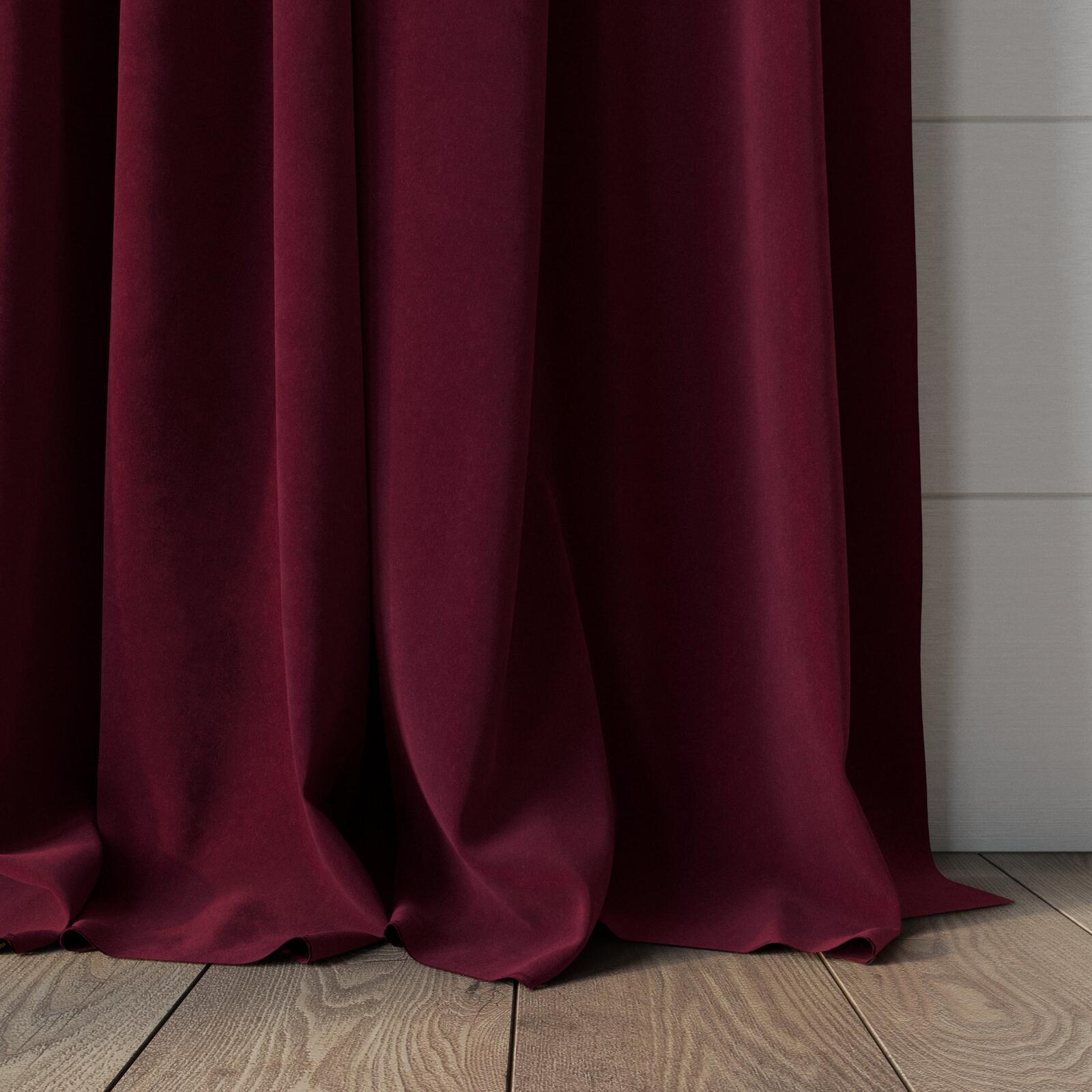 Zepel Lux Velvet Burgundy 10723 | James Dunlop Textiles