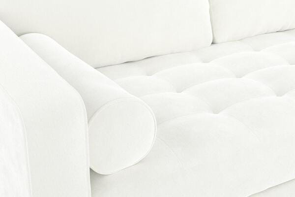 Zepel Lux Velvet White 8308 | James Dunlop Textiles