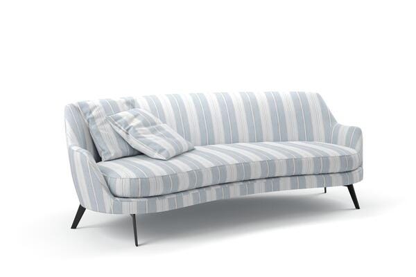 Chieclat　　シルキー Zepel Chambray Multi Sky Blue | James Dunlop Textiles