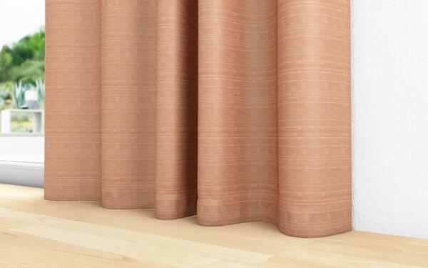 Photo of the fabric 11630-255 Luxe Salmon, by Zepel.