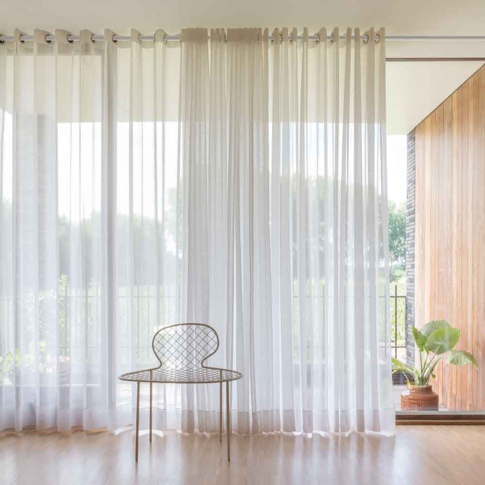 Light curtain store fabric